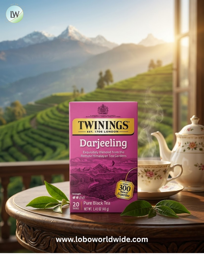 Twinings, Pure Black Tea, Darjeeling, 20 Tea Bags, 1.41 oz (40 g)