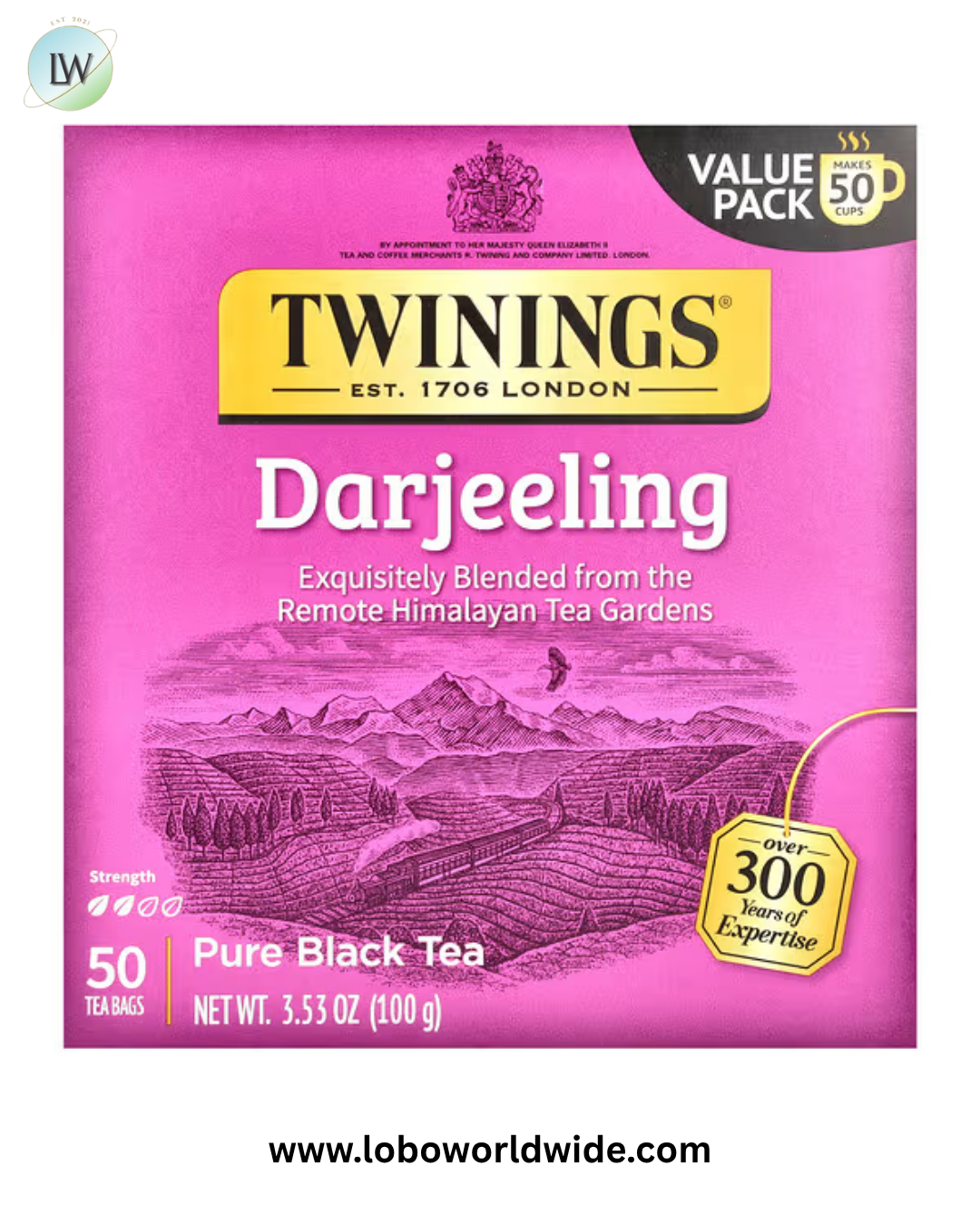 Twinings, Pure Black Tea, Darjeeling