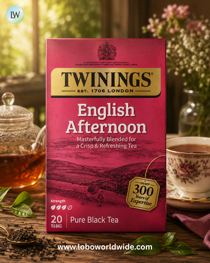 Twinings, Pure Black Tea, English Afternoon, 20 Tea Bags, 1.41 oz (40 g)