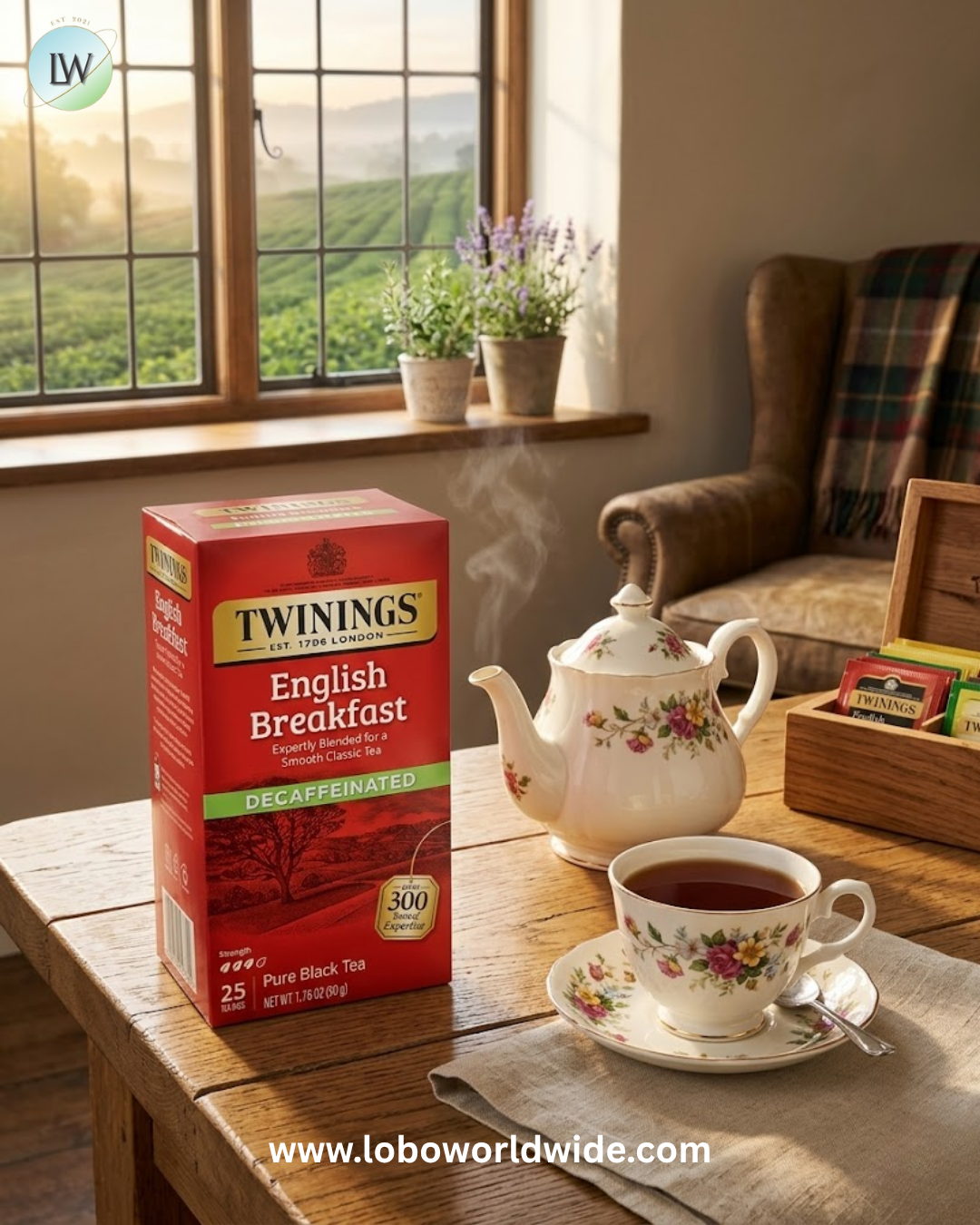 Twinings, Pure Black Tea, English Breakfast, 1.76 oz (50 g)
