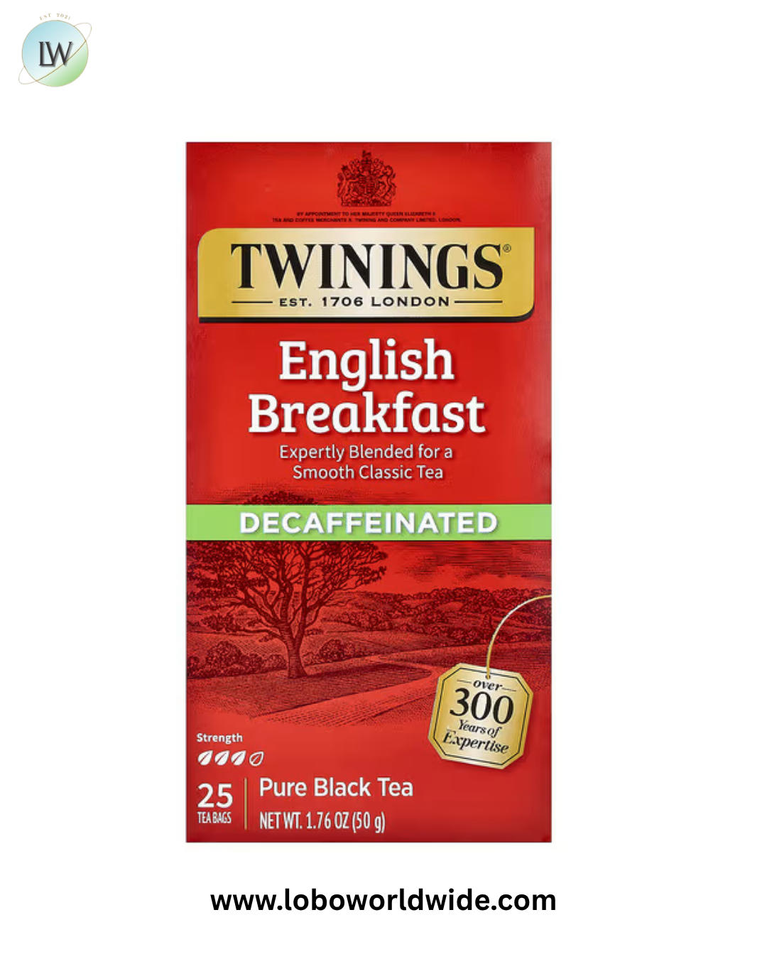 Twinings, Pure Black Tea, English Breakfast, 1.76 oz (50 g)
