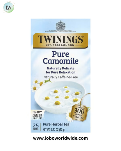 Twinings, Pure Herbal Tea, Pure Camomile, Caffeine Free