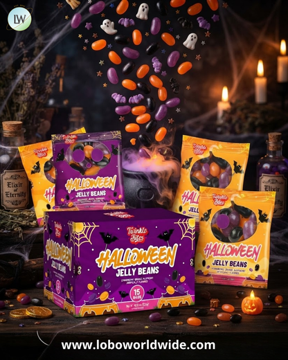 Twinkle Bites Halloween Jelly Beans Candy, 1.23 oz, 15 pk.