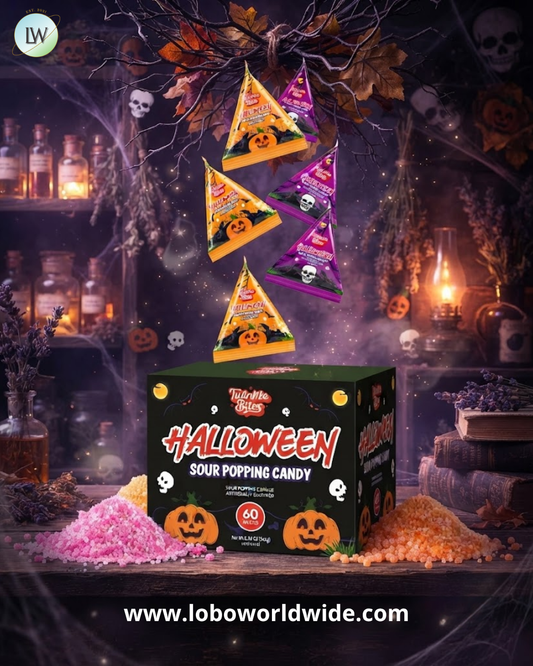 Twinkle Bites Halloween Sour Popping Candy Individually Wrapped, 6.34 oz.