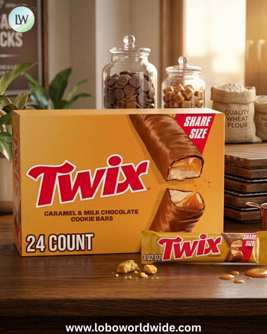 Twix Caramel Cookie Chocolate Candy Bars, Share Size, 3.02 oz., 24 pk.
