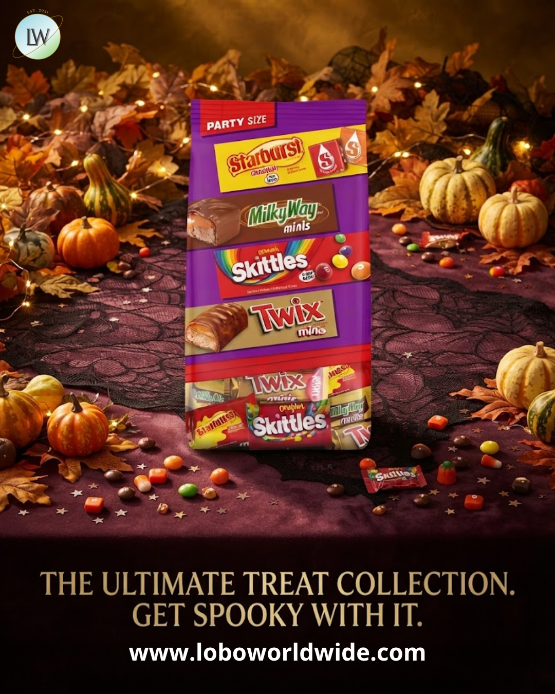 Twix, Skittles, Starburst, & Milky Way Variety Candy Assortment, 21.82 oz. (60 Pcs.)