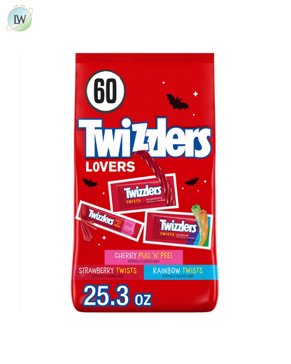 Twizzlers Assorted Fruit Flavored Candy Variety Pack, 25.3 oz. (60 Pcs.)