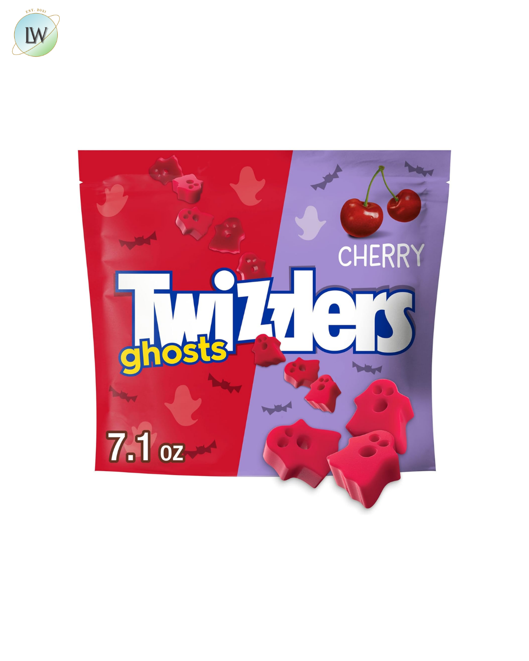 Twizzlers Ghosts Chewy Halloween Candy, Cherry, 7.1 oz.
