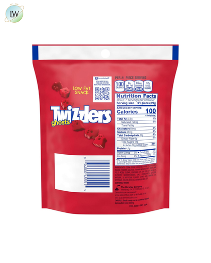 Twizzlers Ghosts Chewy Halloween Candy, Cherry, 7.1 oz.