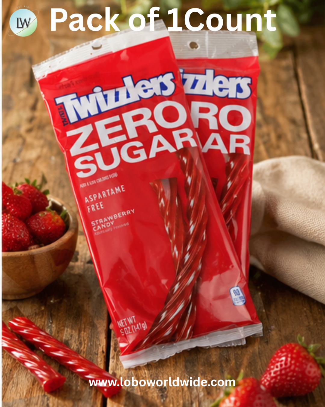 Twizzlers Sugar Free Candy 5oz Bag