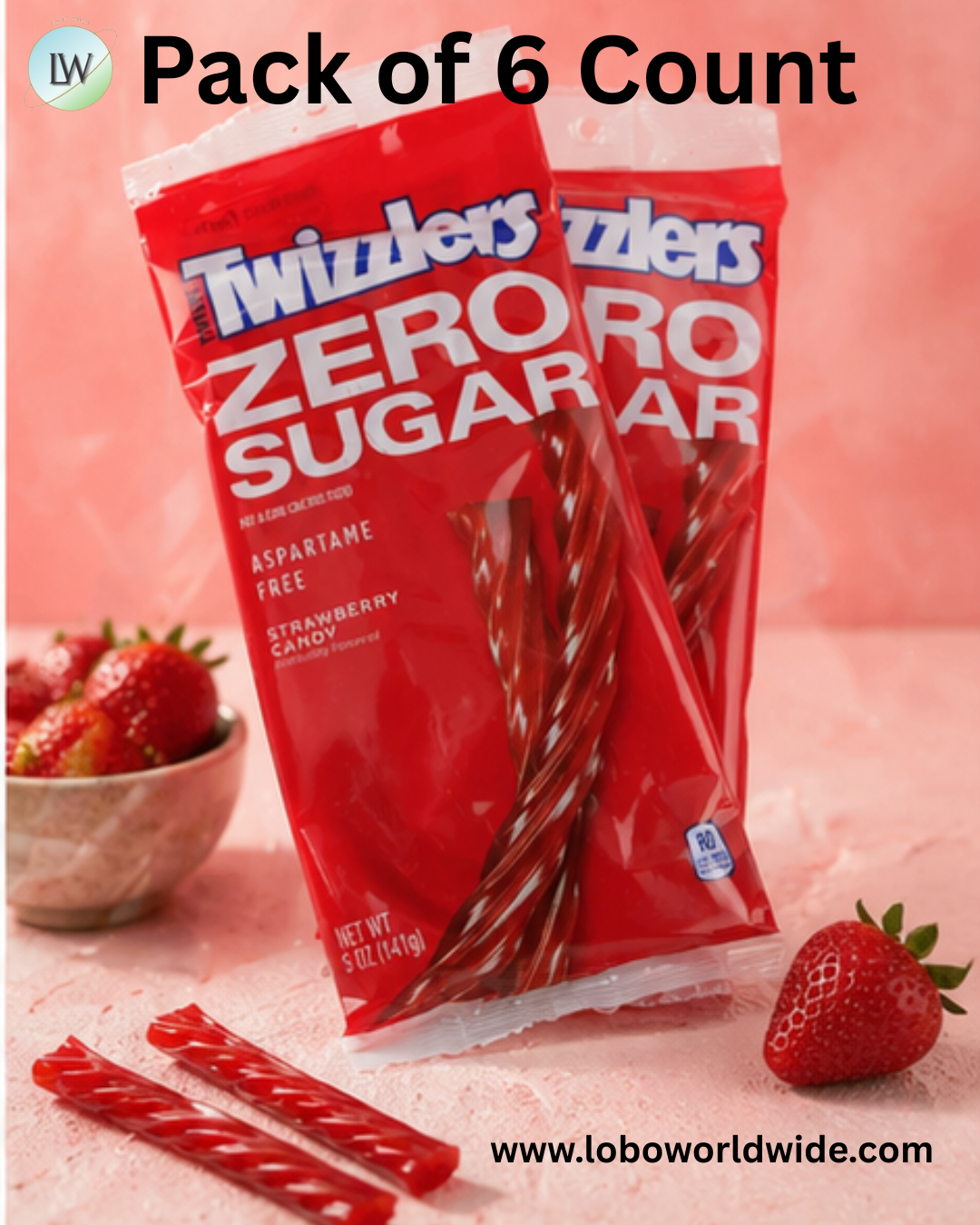 Twizzlers Sugar Free Candy 5oz Bag