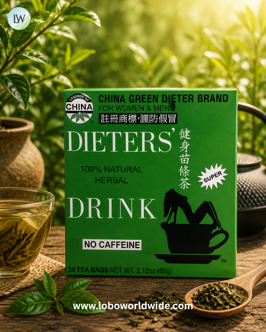 Uncle Lee's Tea, Dieters' 100% Natural Herbal Drink, No Caffeine