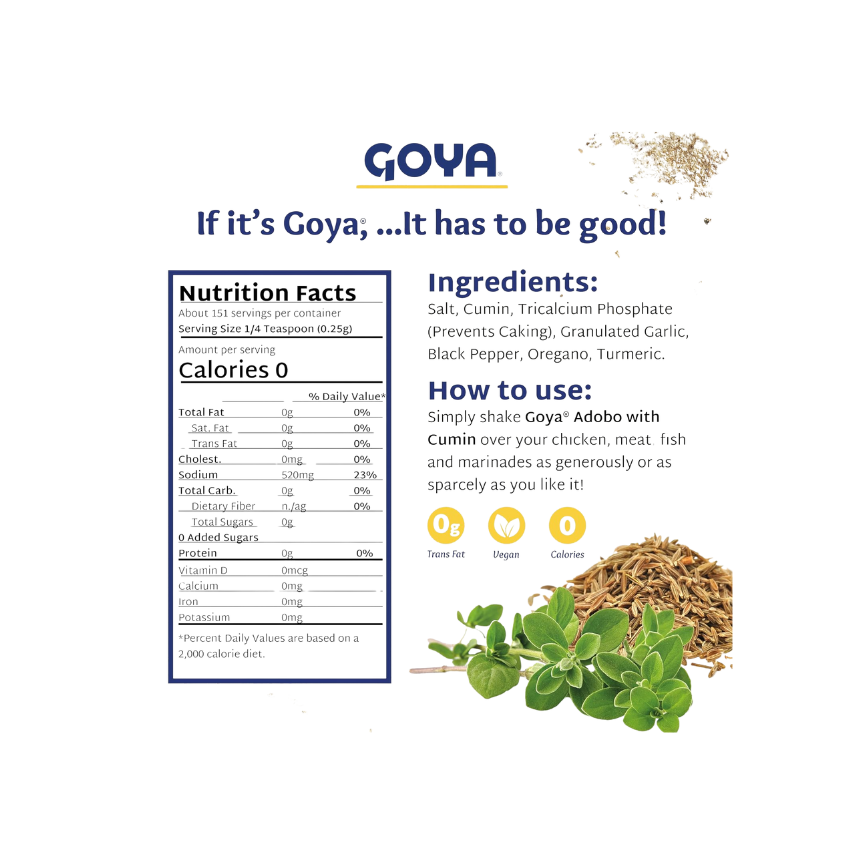 Goya 28 oz. Adobo All-Purpose Seasoning with Cumin