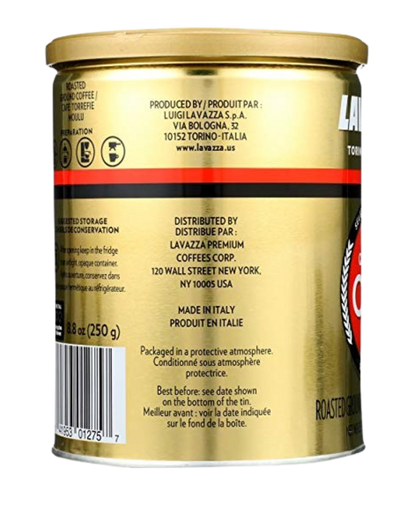 Lavazza Espresso Qualita Oro Ground Espresso 8 oz.