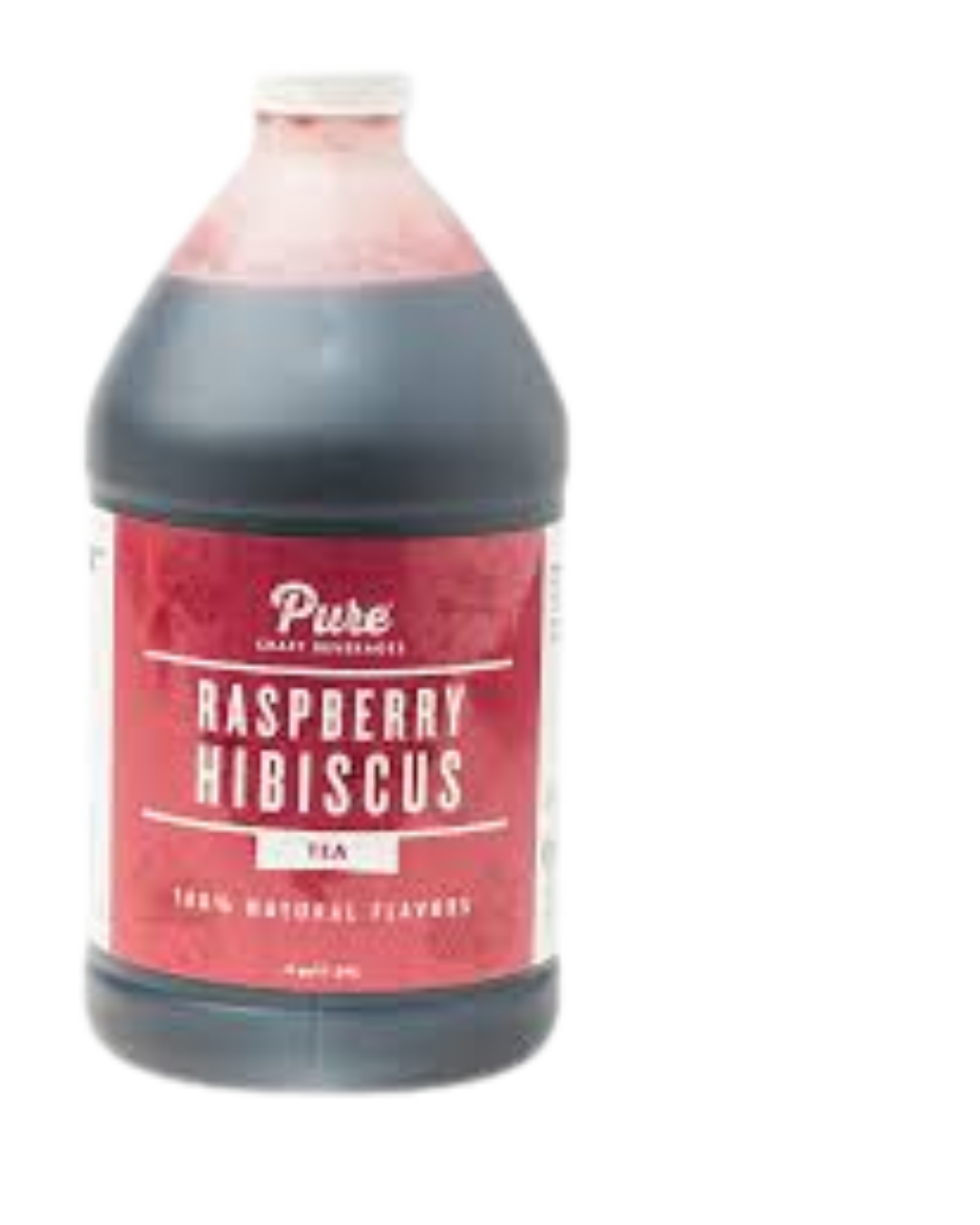 Pure Craft Beverages Raspberry Hibiscus Tea 5:1 Beverage Concentrate 1/2 Gallon