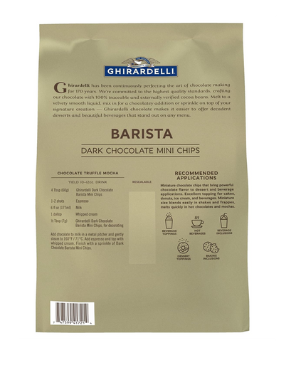 Ghirardelli Baking Chips, .8M, (Various Sizes)