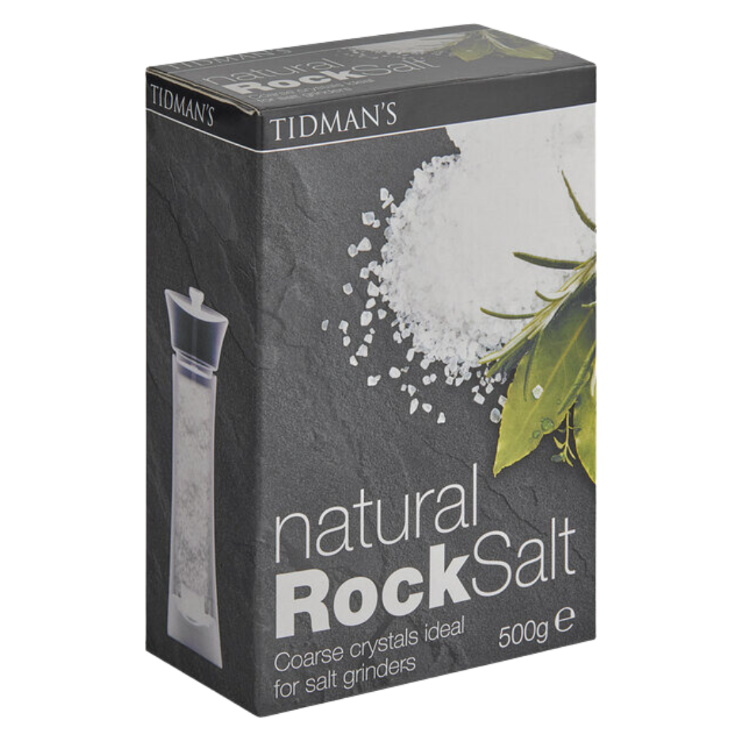 Tidman's Natural Rock Salt 17.66 oz.