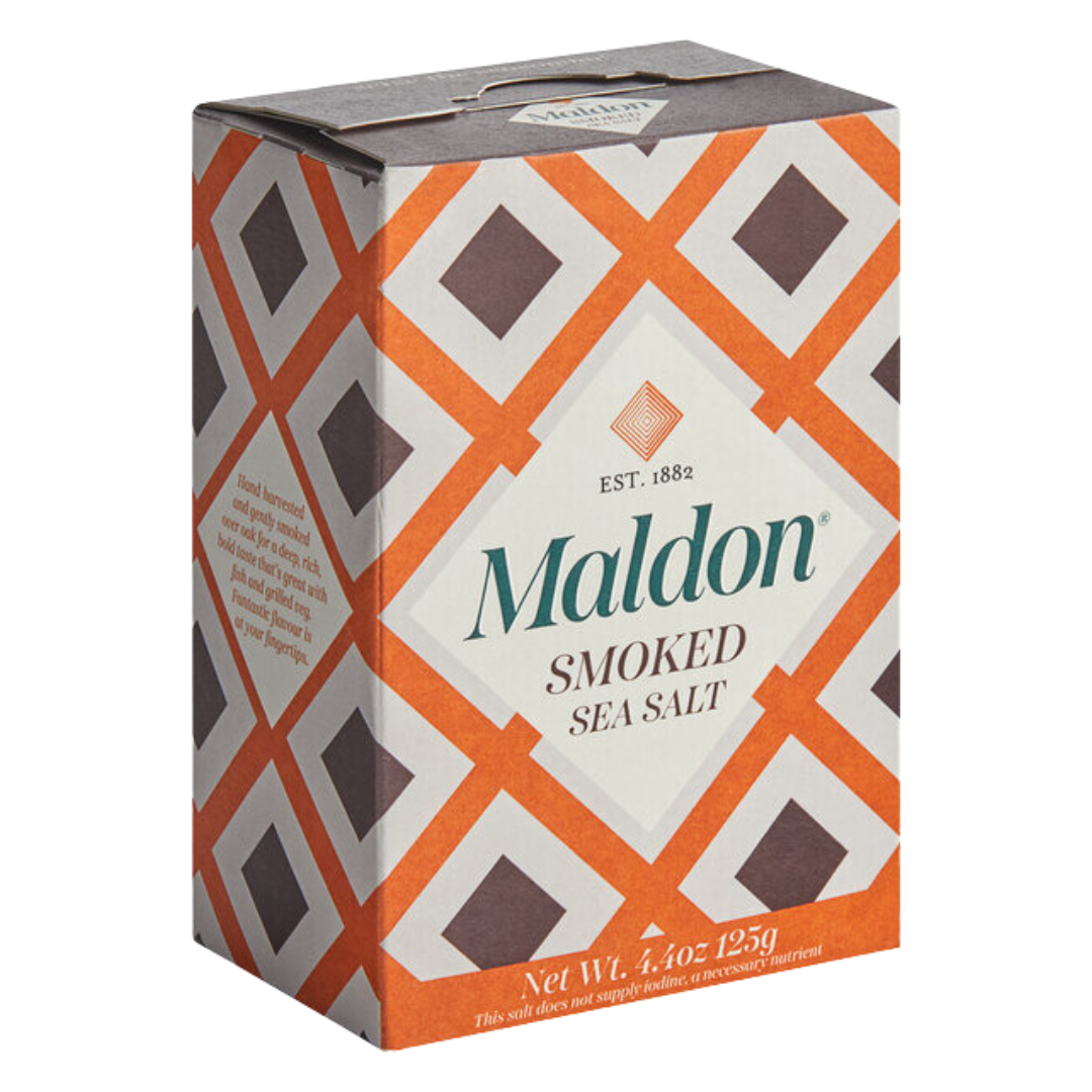 Maldon Smoked Sea Salt Flakes 4.4 oz. - 12/Case