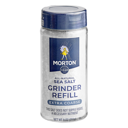 Morton Extra Coarse Sea Salt Grinder Refill 9 oz.