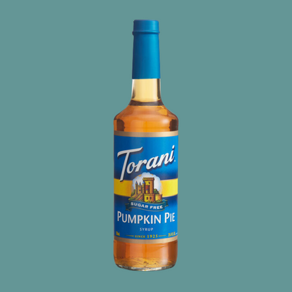 Torani Sugar-Free Pumpkin Pie Flavoring Syrup 750 mL Glass Bottle