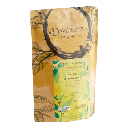 Davidson's Organic Pumpkin Spice Herbal Loose Leaf Tea 1 lb.