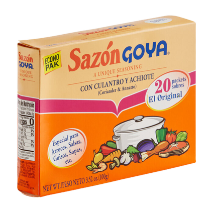 Goya 3.52 oz. Sazon Seasoning Packets - 20/Box