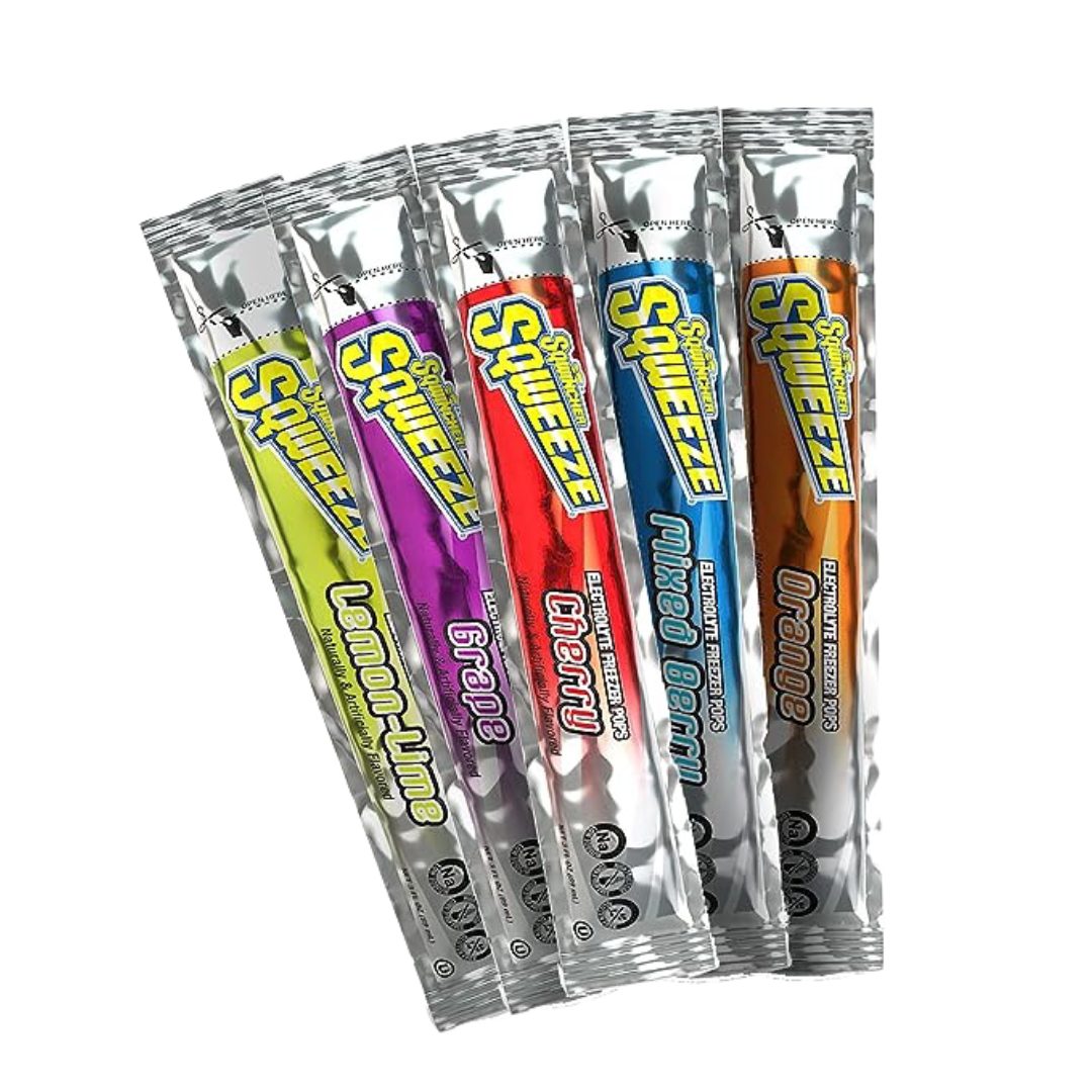 Sqweeze Freeze Pops, Assorted Flavors, 3oz Packets, 150/Carton…