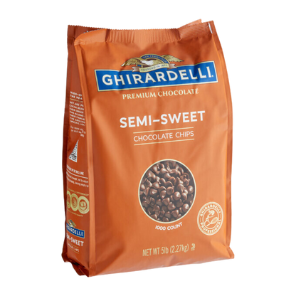 Ghirardelli Semi-Sweet Chocolate 1M Baking Chips 5 lb.