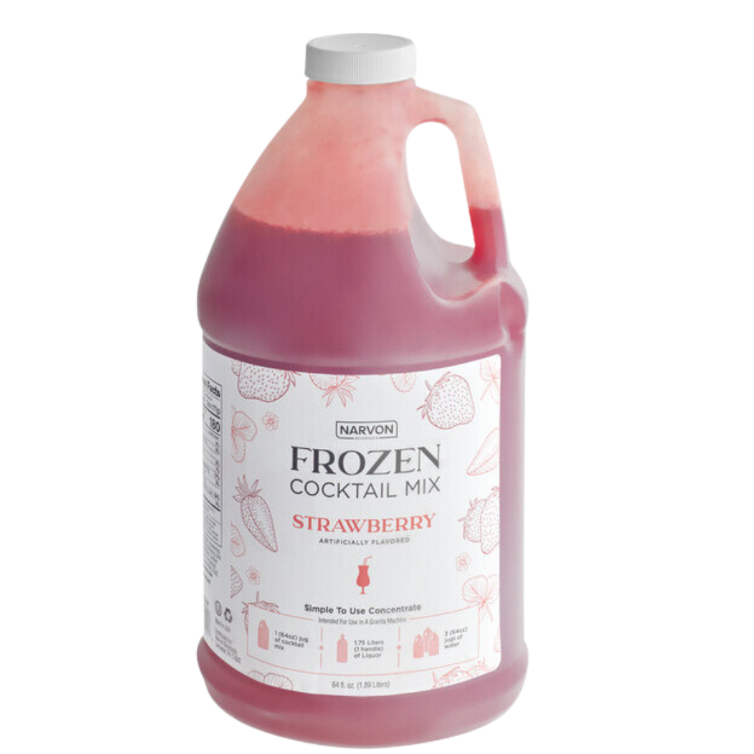Narvon Strawberry Frozen Cocktail Mix Concentrate 1/2 Gallon