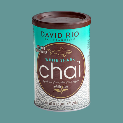 David Rio White Shark Chai Tea Latte Mix 14 oz.