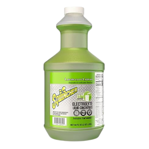 Sqwincher Liquid Concentrate, Yields 5-Gallon, "No Stir Formula", Lemon Lime, 64-Ounce