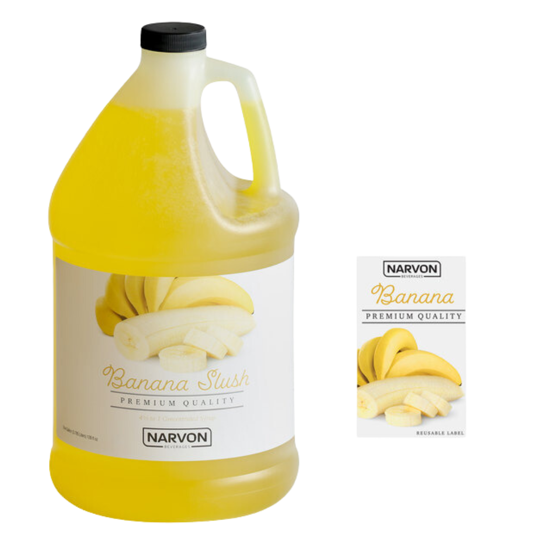 Narvon Banana Slushy 4.5:1 Concentrate 1 Gallon - 4/Case