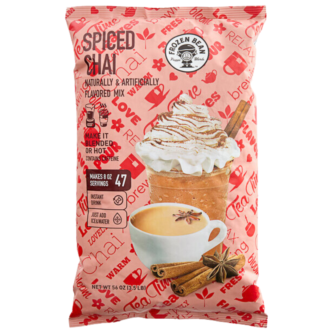 The Frozen Bean Spiced Chai Tea Latte Mix 3.5 lb.