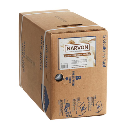 Narvon Unsweetened Iced Tea Syrup 5 Gallon Bag in Box