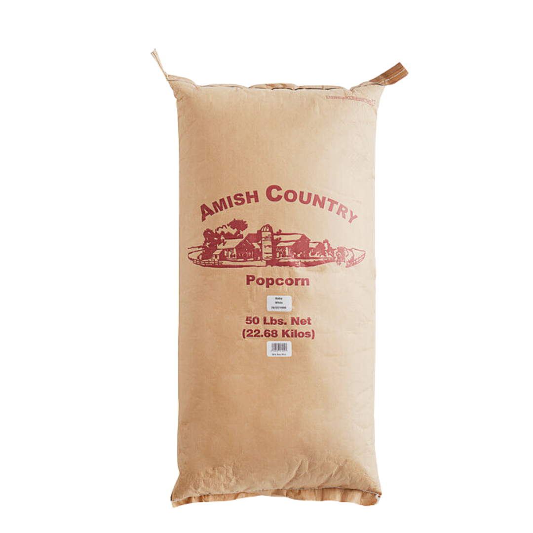 Amish Country White Baby Butterfly Popcorn Kernels 50 lb.