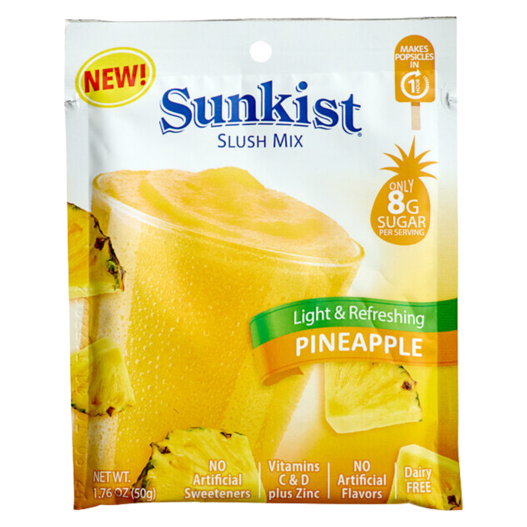 Sunkist Single Serve Pineapple Slush Mix - 15/Case