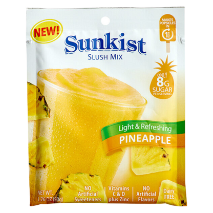 Sunkist Single Serve Pineapple Slush Mix - 15/Case