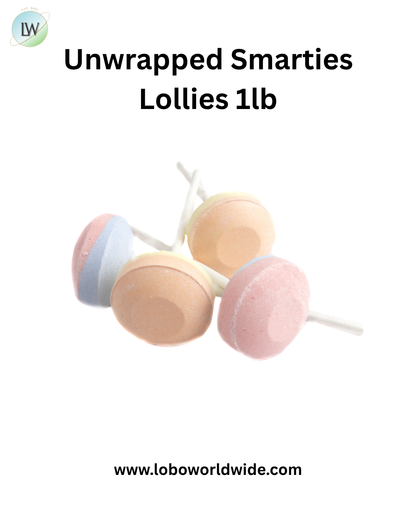 Unwrapped Smarties Lollies