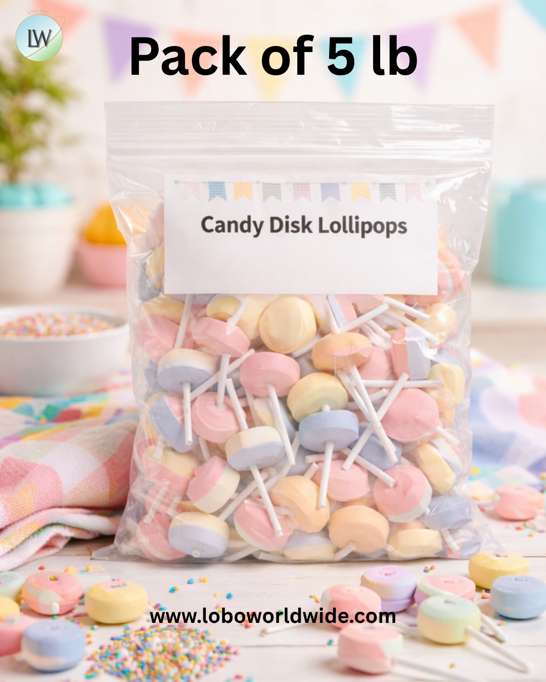Unwrapped Smarties Lollies