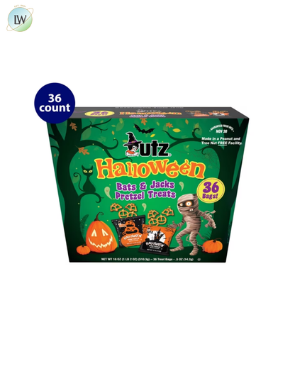 Utz Halloween Bats and Jacks Pretzel Treats, 0.5 oz, 36 ct.