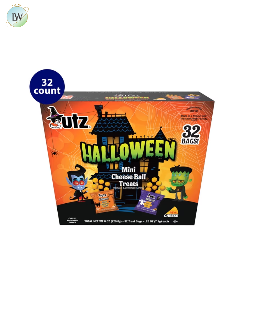 Utz Halloween Mini Cheeseball Treats, 0.25 oz, 32 ct.