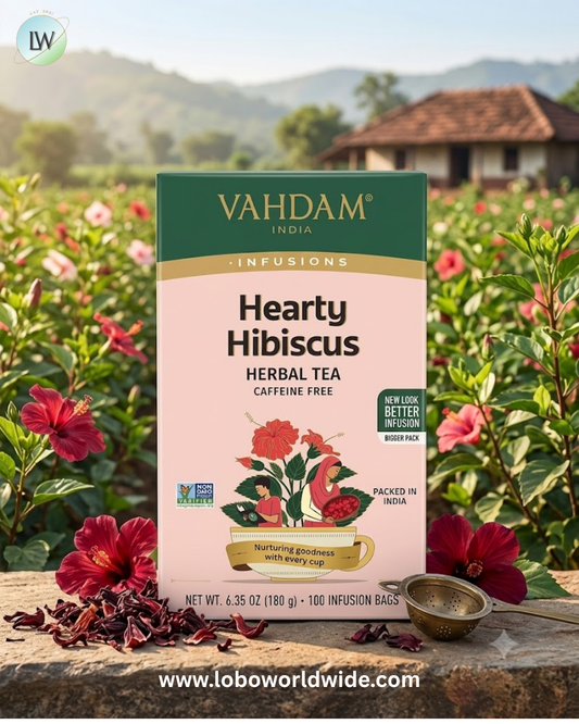 VAHDAM India, Infusions, Herbal Tea, Caffeine Free, 100 Infusion Bags