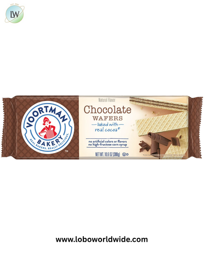 VOORTMAN Chocolate Wafer Cookies 10.6 oz