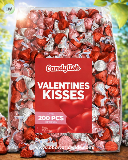 HERSHEY'S KISSES Milk Chocolate Candy Bulk Bag, 60 oz