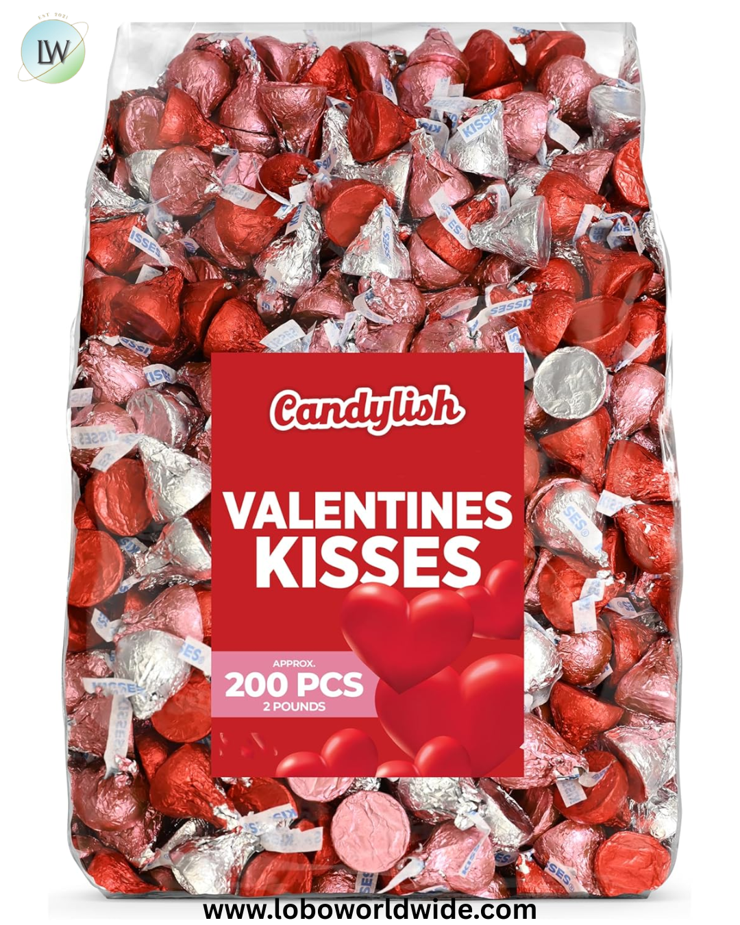HERSHEY'S KISSES Milk Chocolate Candy Bulk Bag, 60 oz