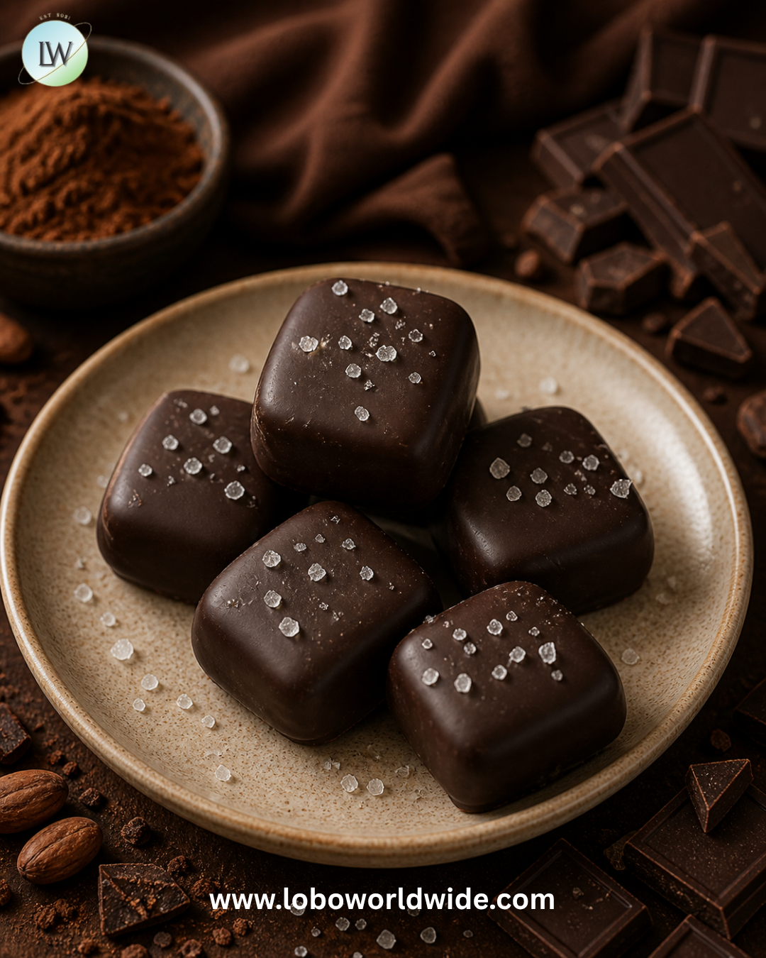 Vanilla Caramels Chocolate-Covered chocolate sea salt - 6lb