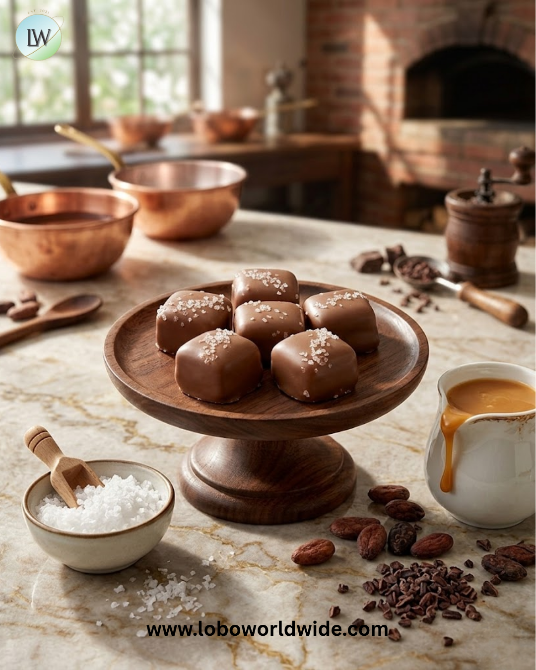Vanilla Caramels Chocolate-Covered chocolate sea salt - 6lb