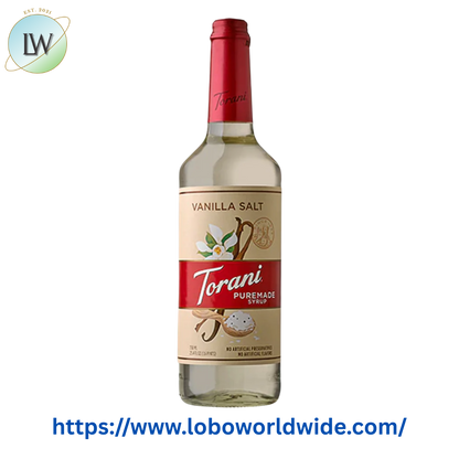 Torani Puremade Vanilla Salt Flavoring Syrup 750 mL