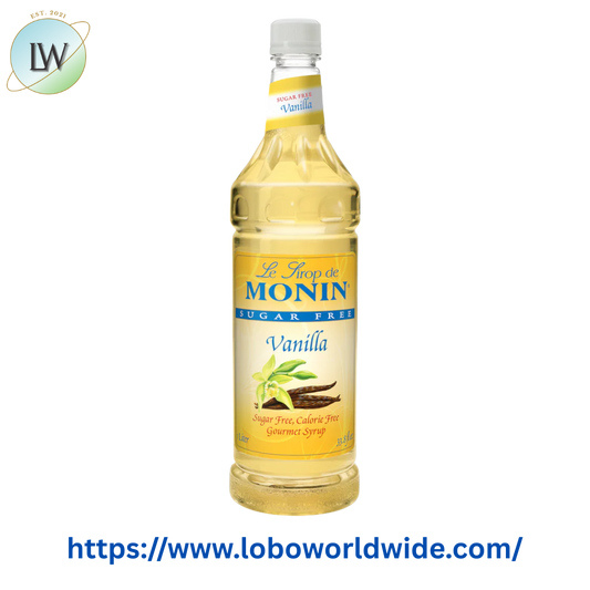 Monin Sugar Free Vanilla Flavoring Syrup 1 Liter