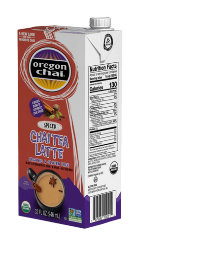 Oregon Chai Organic Spiced Chai Tea Latte 1:1 Concentrate 32 fl. oz.